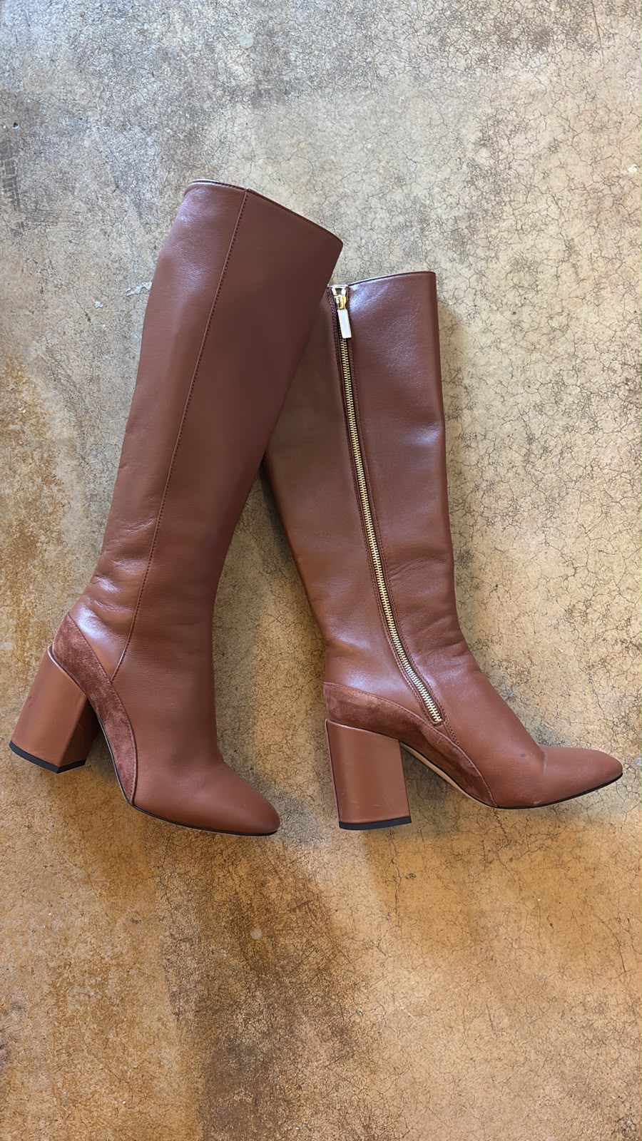 Dear Frances Elle Walnut Knee High Boots
