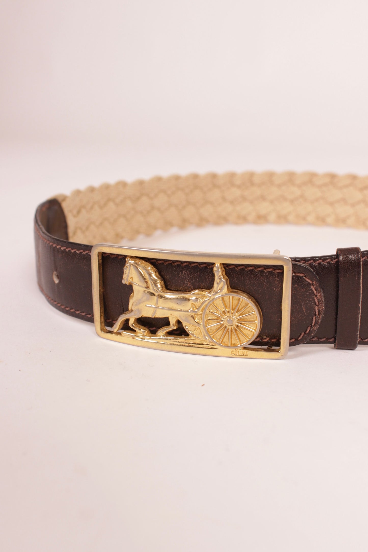 Vintage Celine Braided Belt