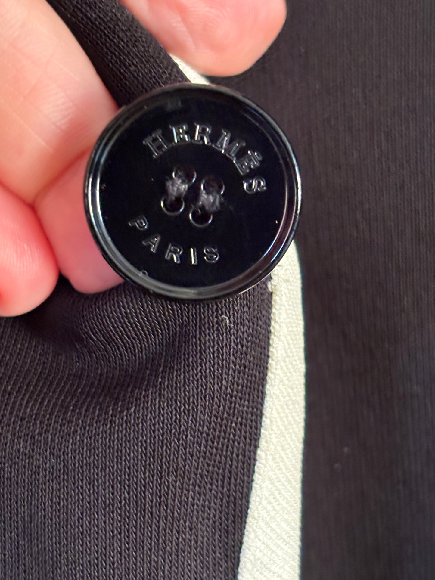 Vintage Hermes Black and White Jacket