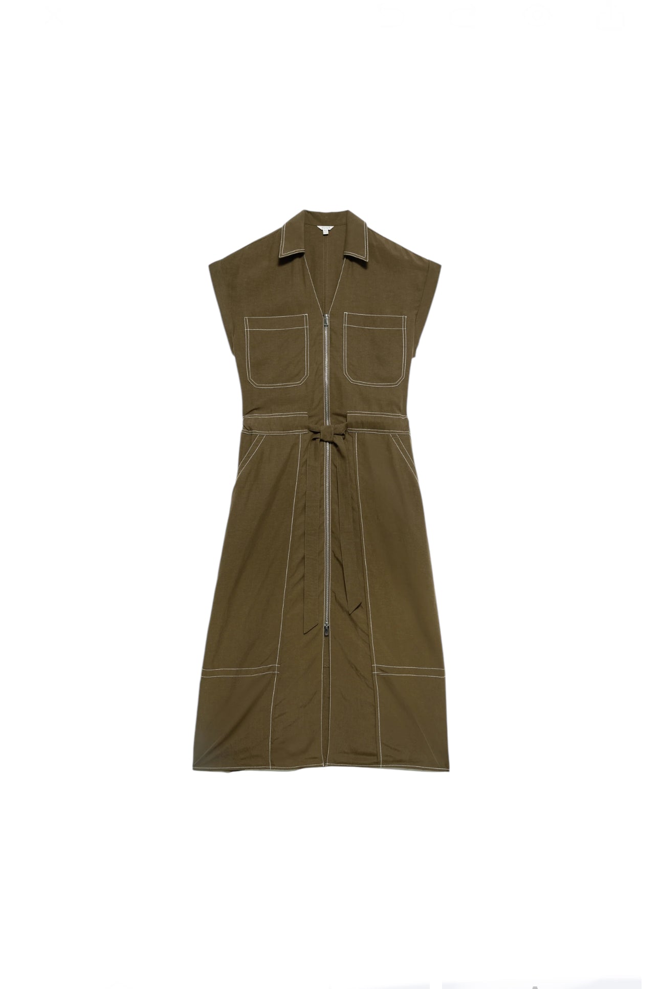 Jigsaw Brown Linen Dress