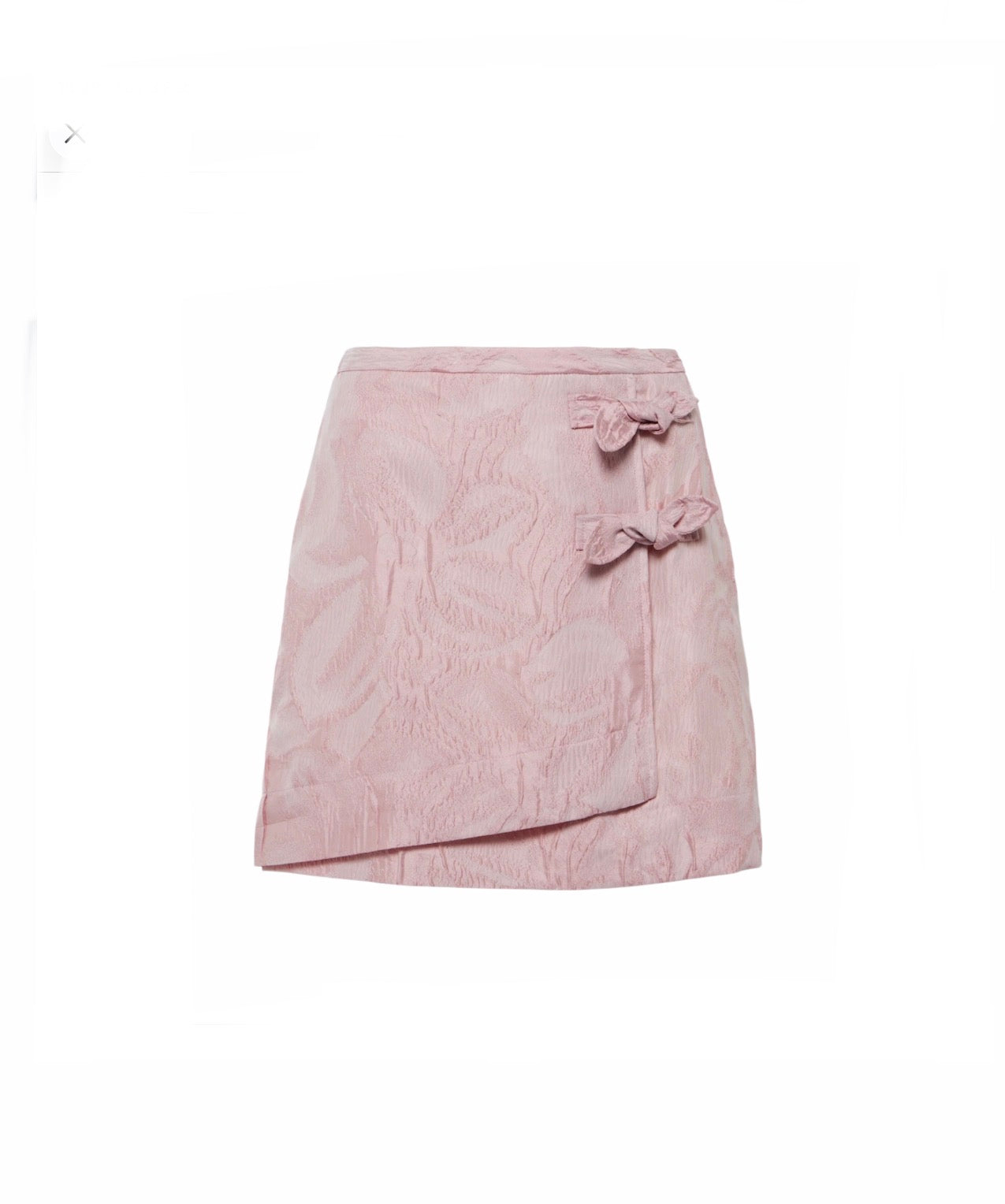 Ganni Pink Brocade Skirt