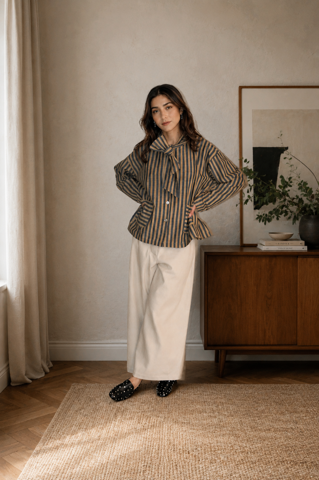 Cawley Japanese Cotton Striped Shirt