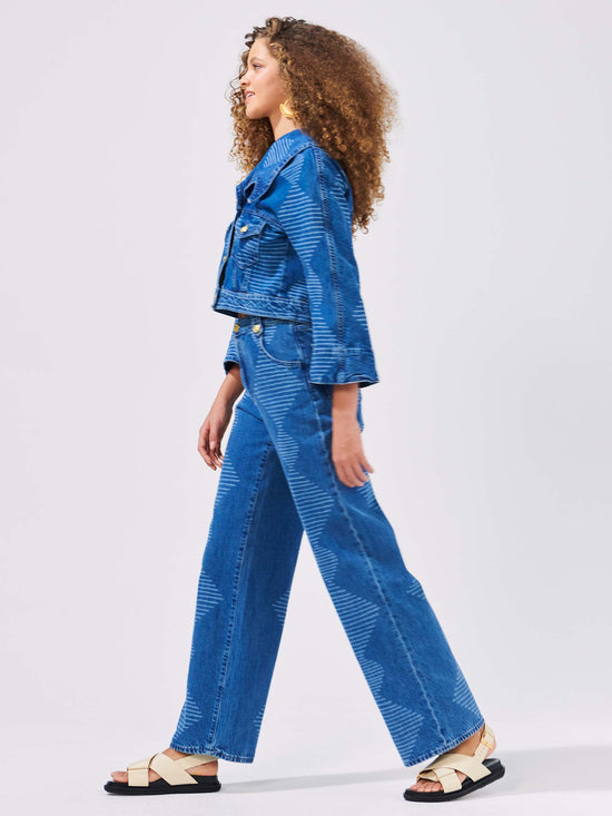 Hayley Menzies Laser Diamond Wide Jeans