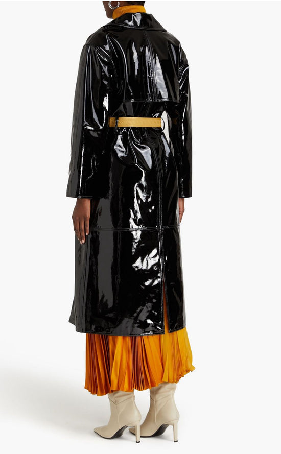 Tory Burch Patent Leather Trench Coat
