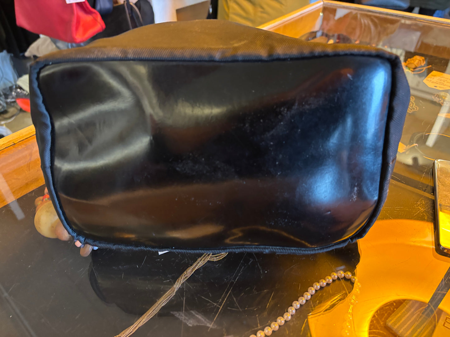 Vintage Gucci Bamboo Nylon Bag