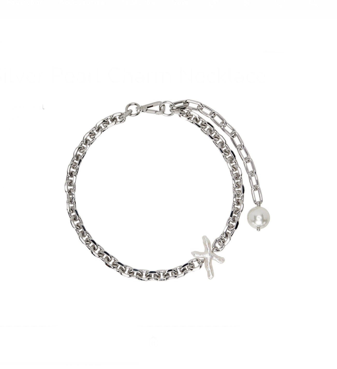 Simone Rocha Silver and Pearl Necklace