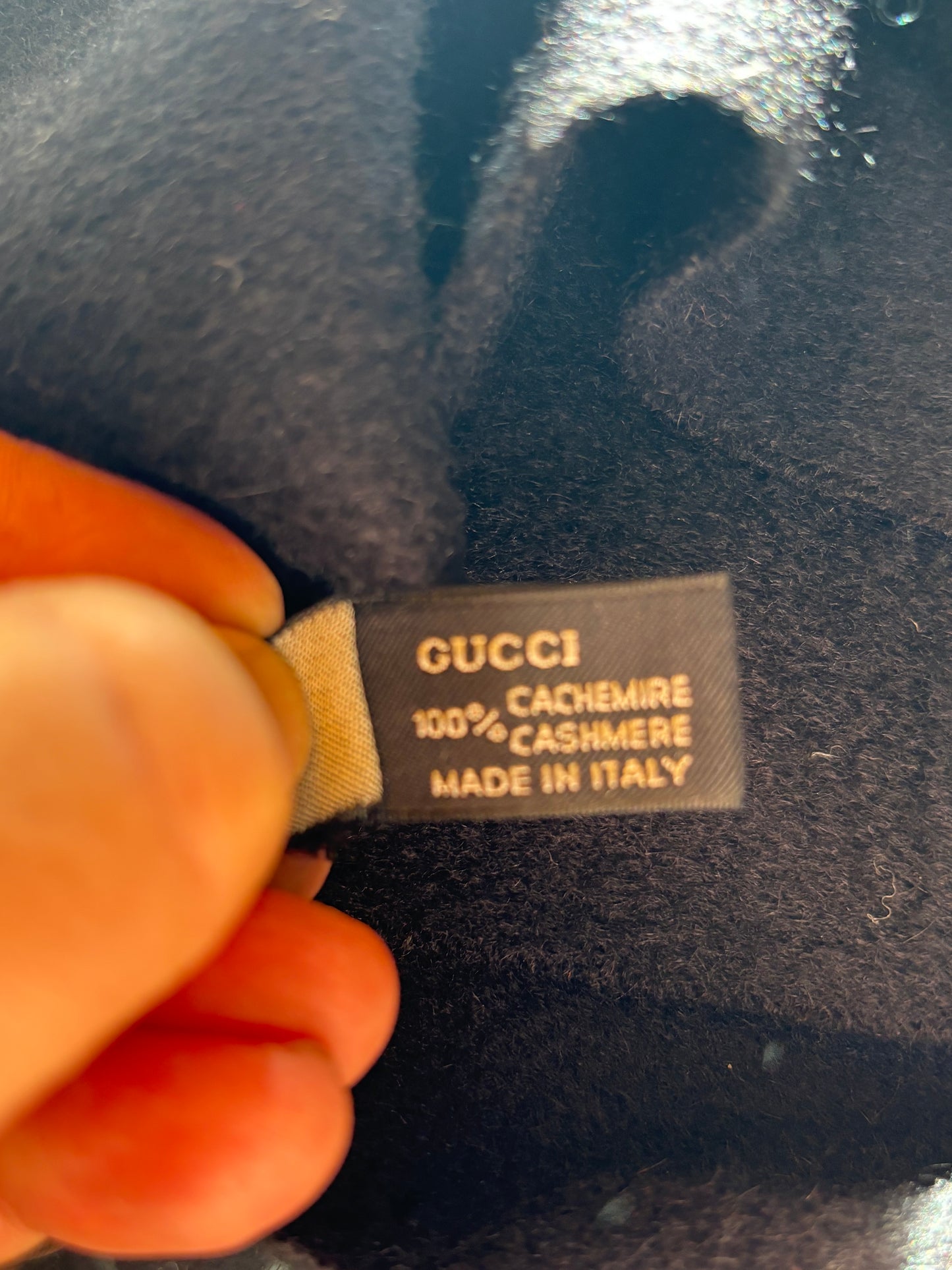 Gucci Black Cashmere Scarf