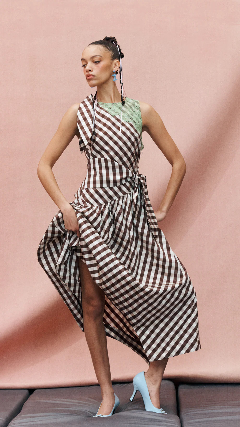 Damson Madder Giselle Checked Dress