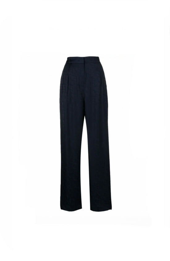 Ba&sh Navy Silky Embossed Trousers - nwt