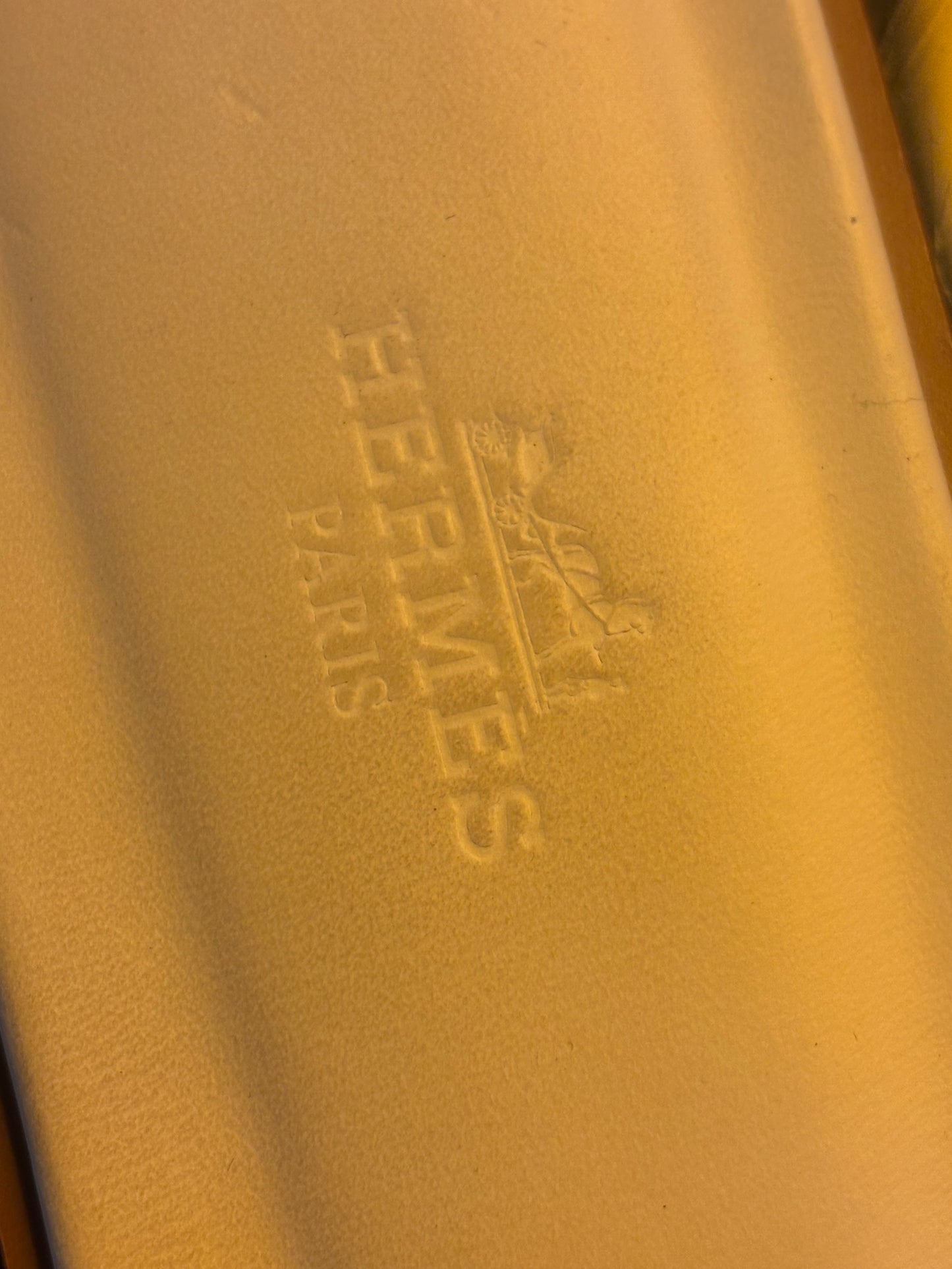 Hermes White Oran Sandals