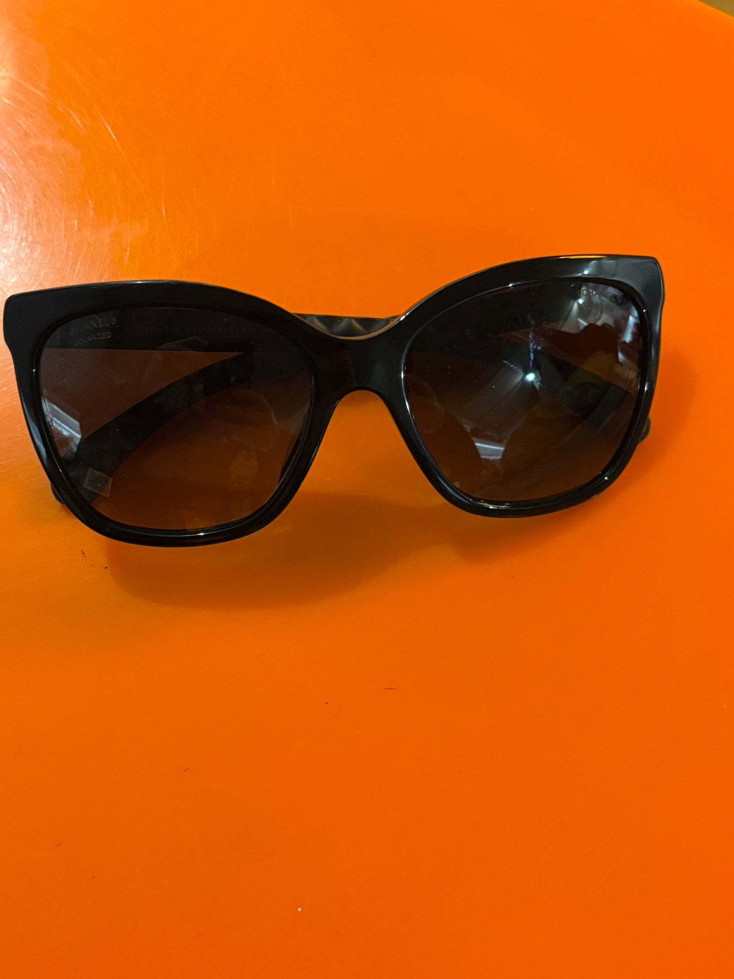 Chanel Black Quilted Side Sunglasses