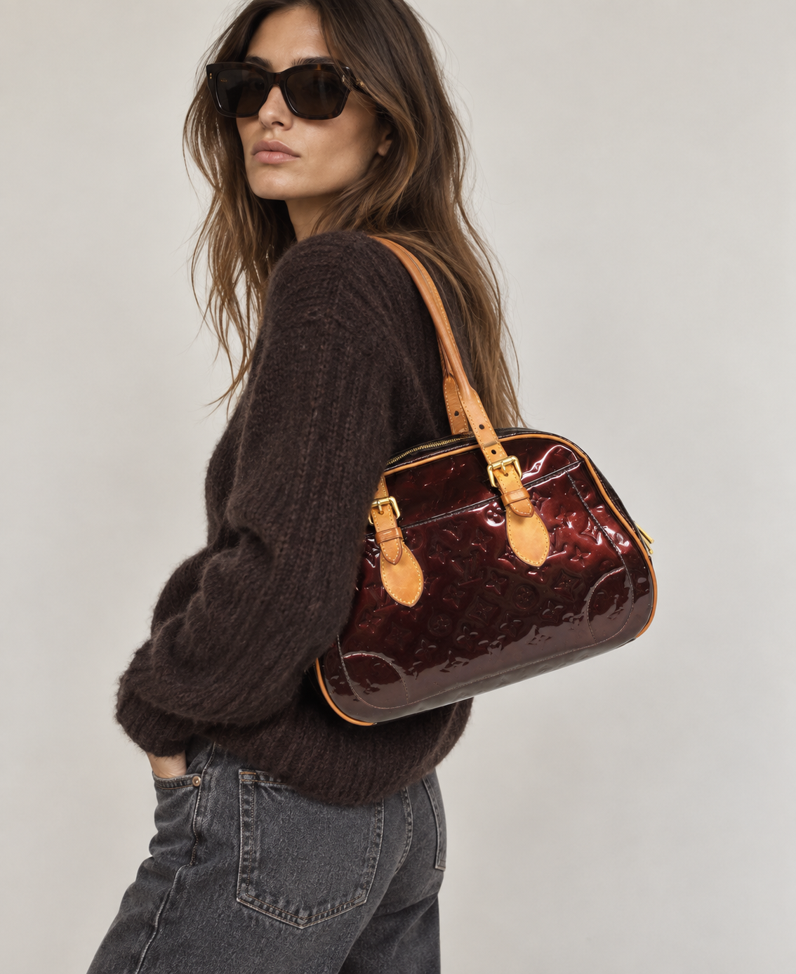 Louis Vuitton Amarante Mongram Summit Drive Bag