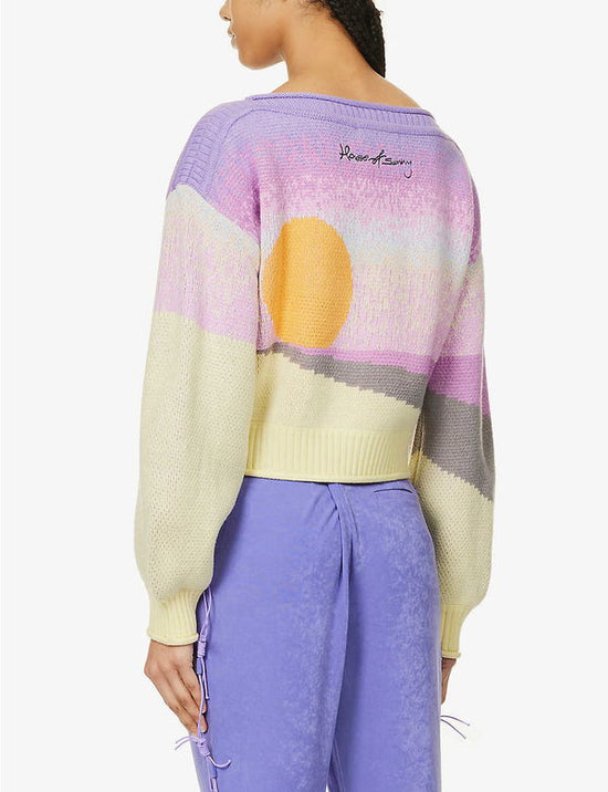 House of Sunny Palm Tree Sweater