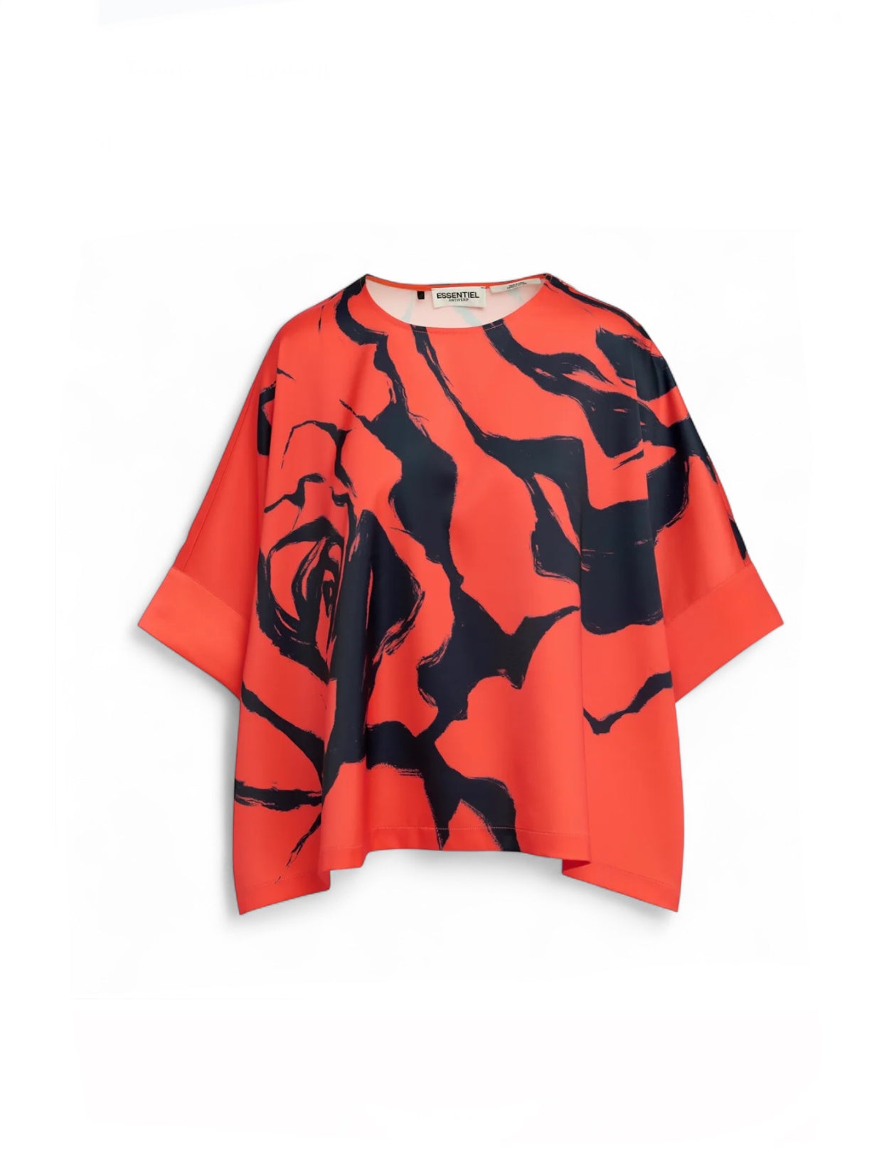 Essentiel Antwerp Red and Navy Top