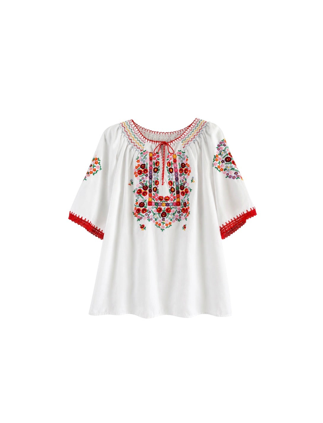 Muzungu Sisters Embroidered Top