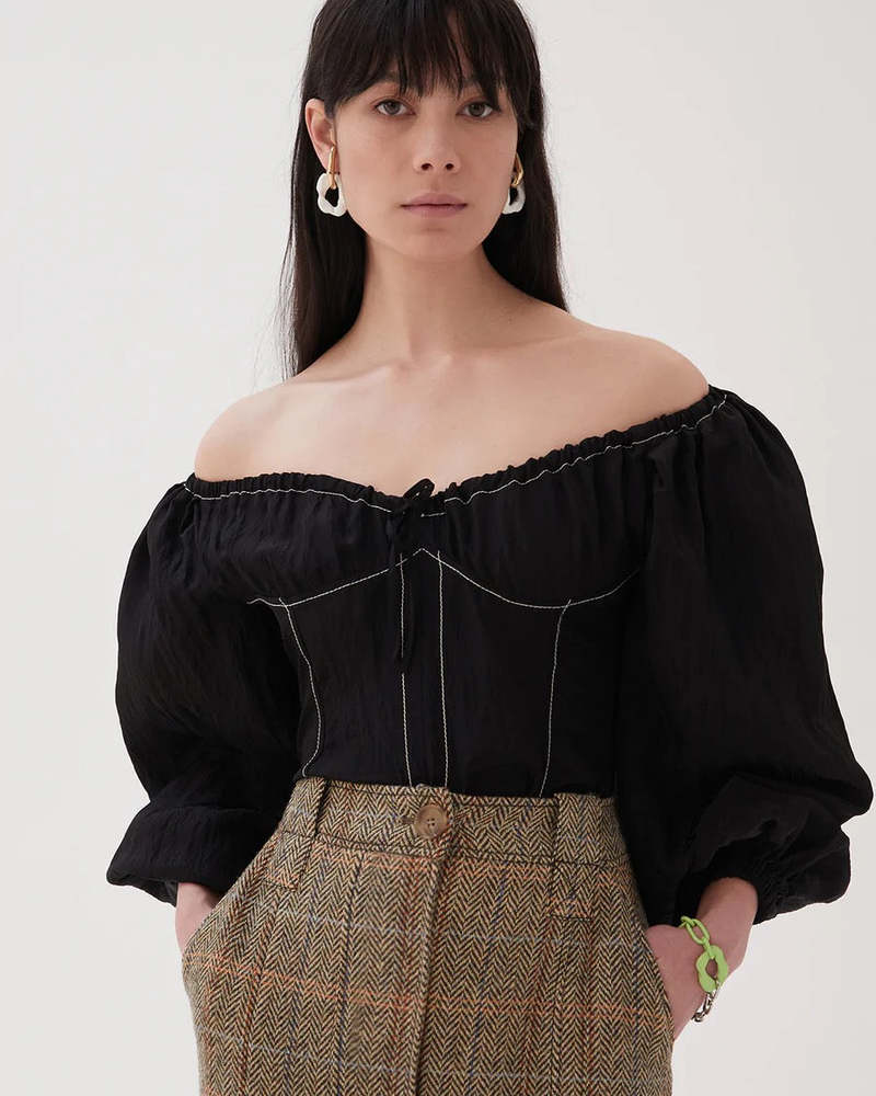 Rejina Pyo Black Kelley Blouse