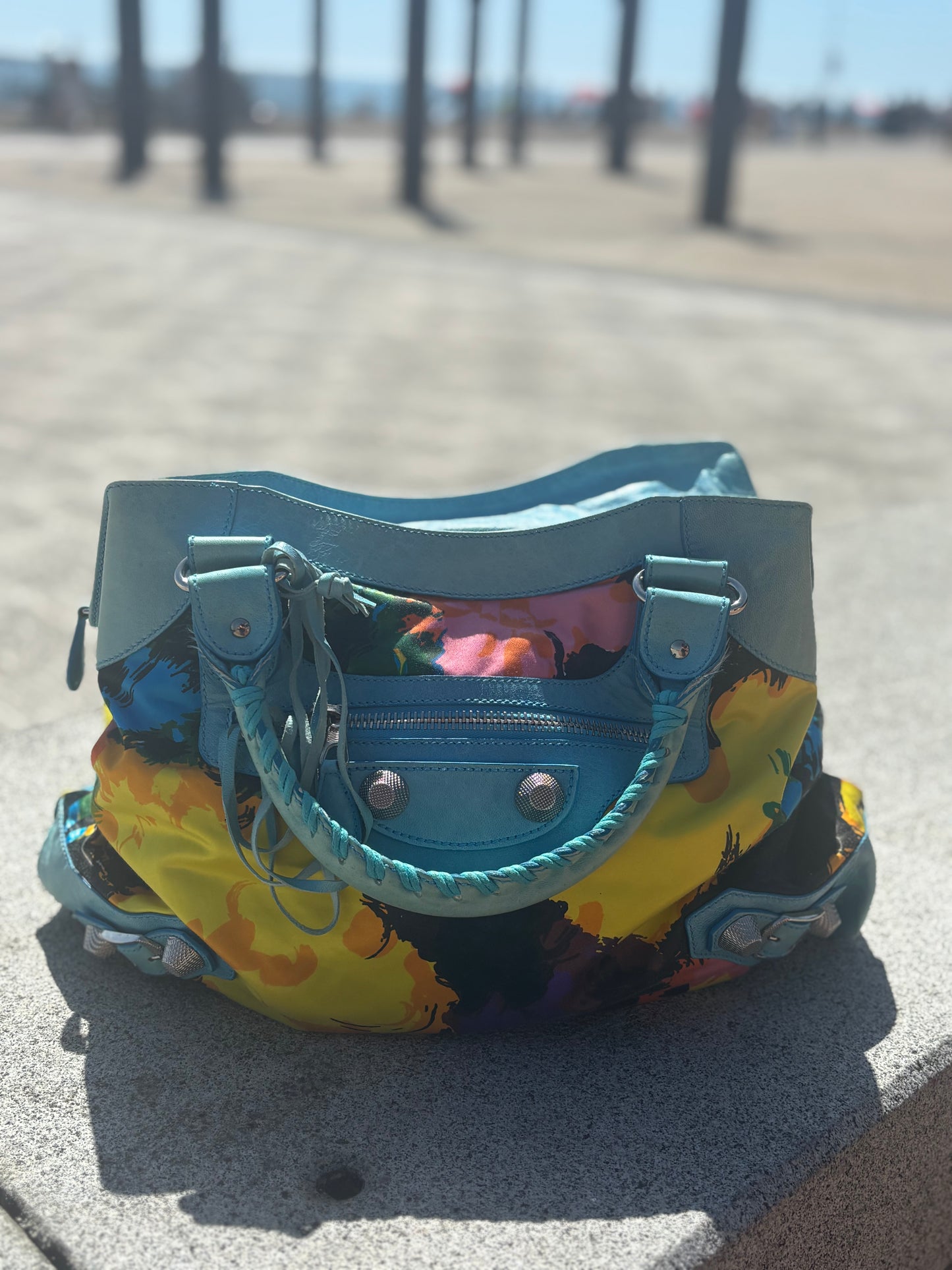 Balenciaga Giant Floral City Bag