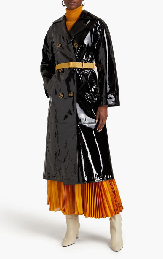 Tory Burch Patent Leather Trench Coat