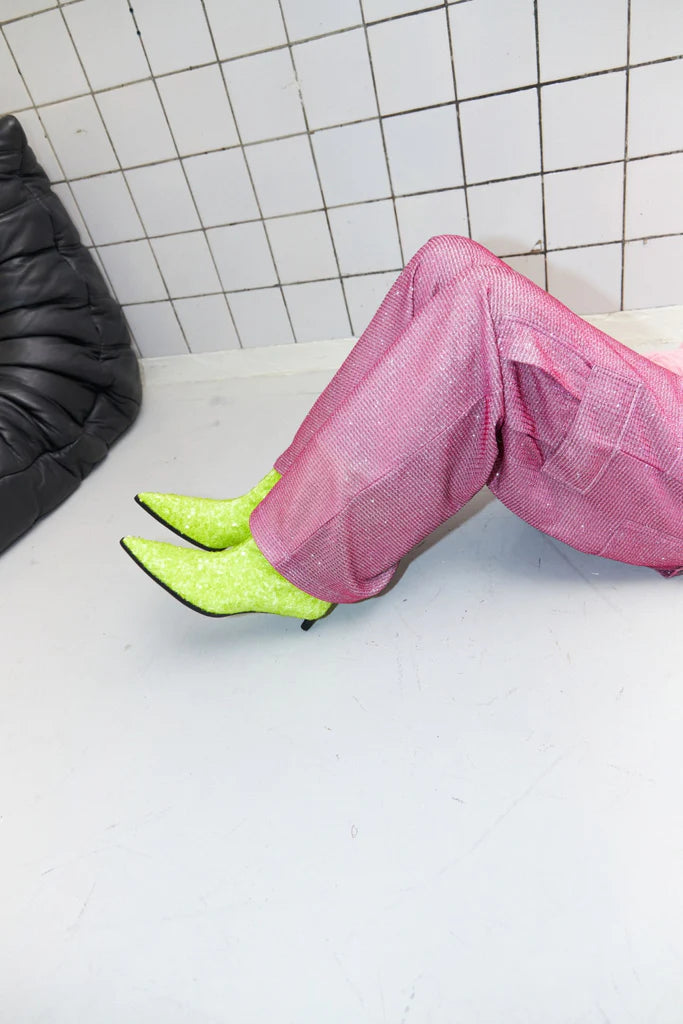 Dawn & Dare Pink metallic Cargo Pants