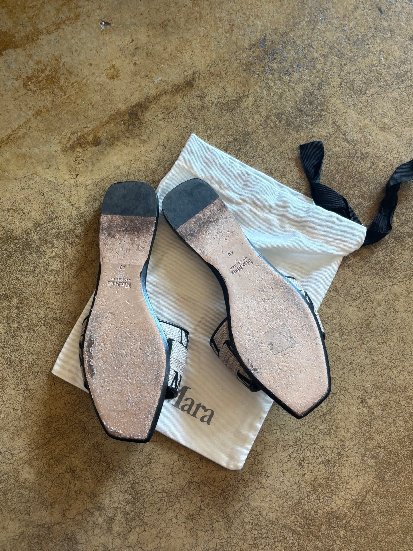 Max Mara Logo Sandals