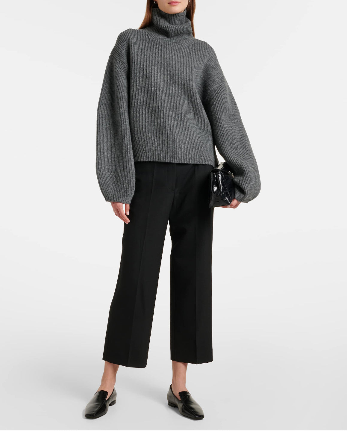 Toteme Grey Ribbed Jumper - current season nwt