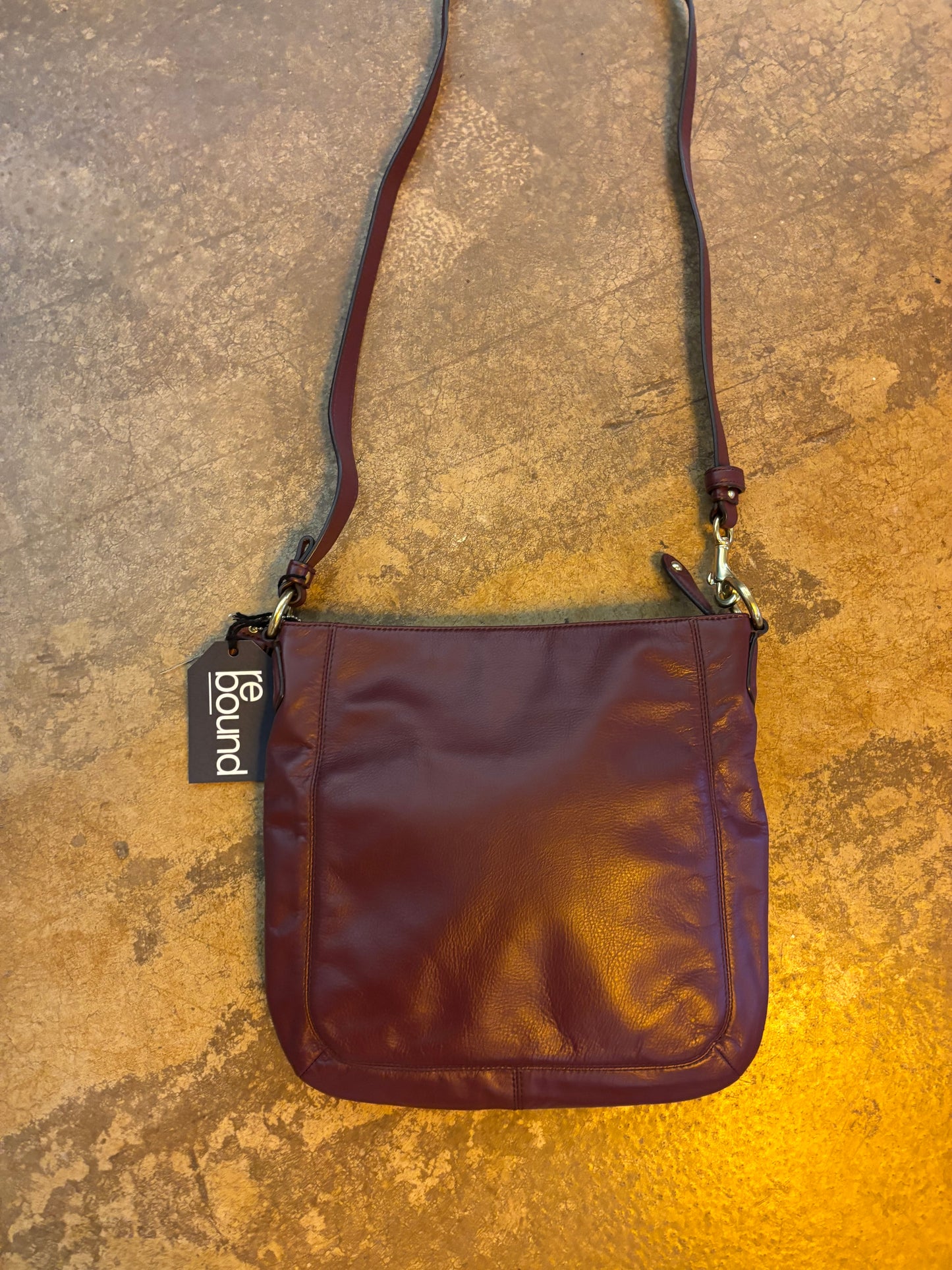 Coach Wine Leather Bag