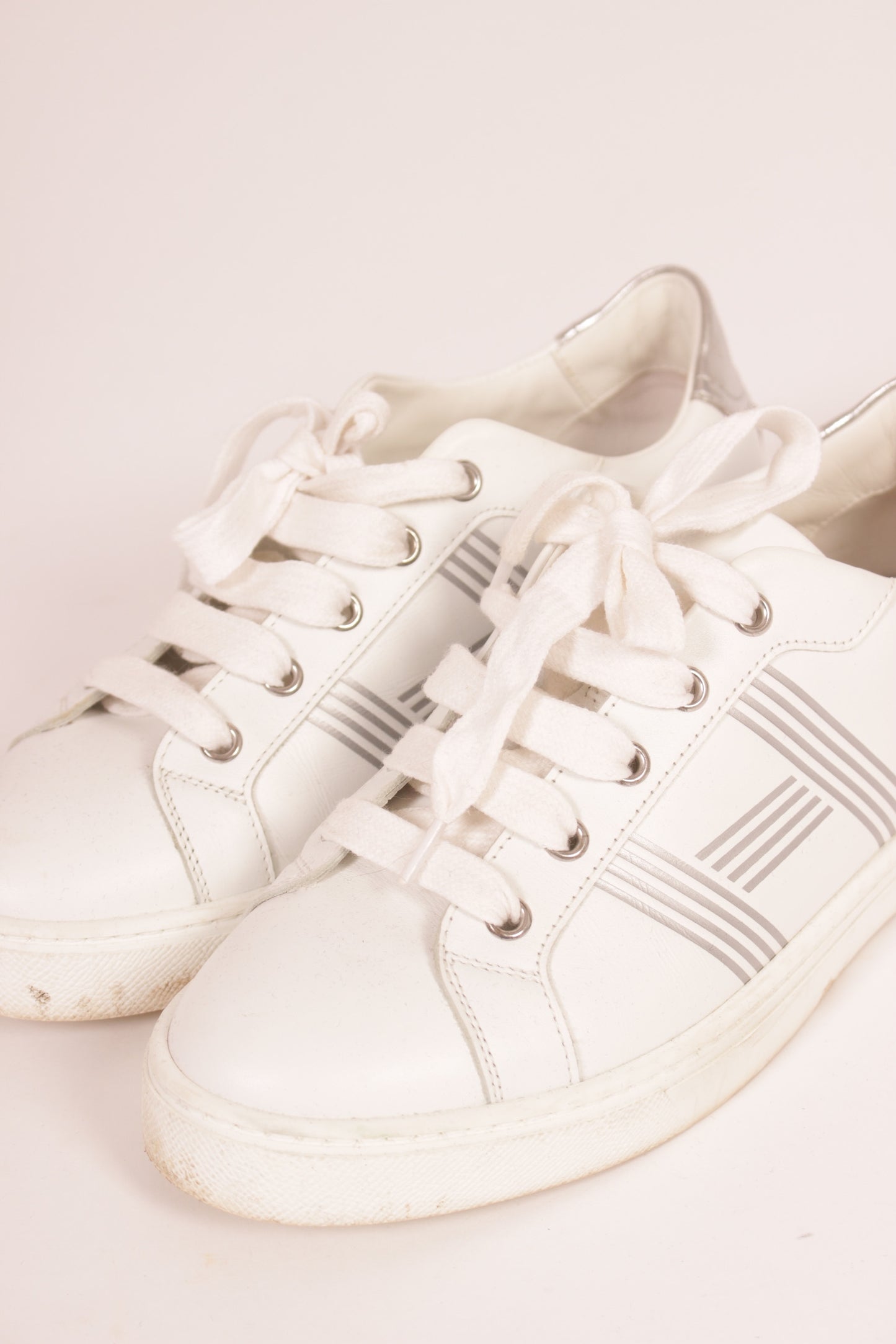 Hermes Silver H Trainers