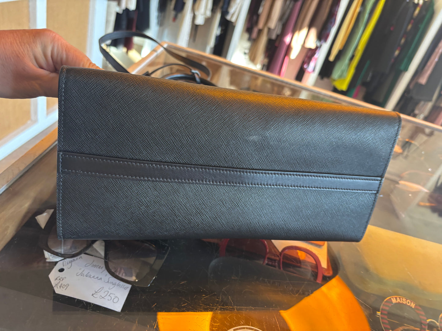 Prada Esplanade Black Tote Bag
