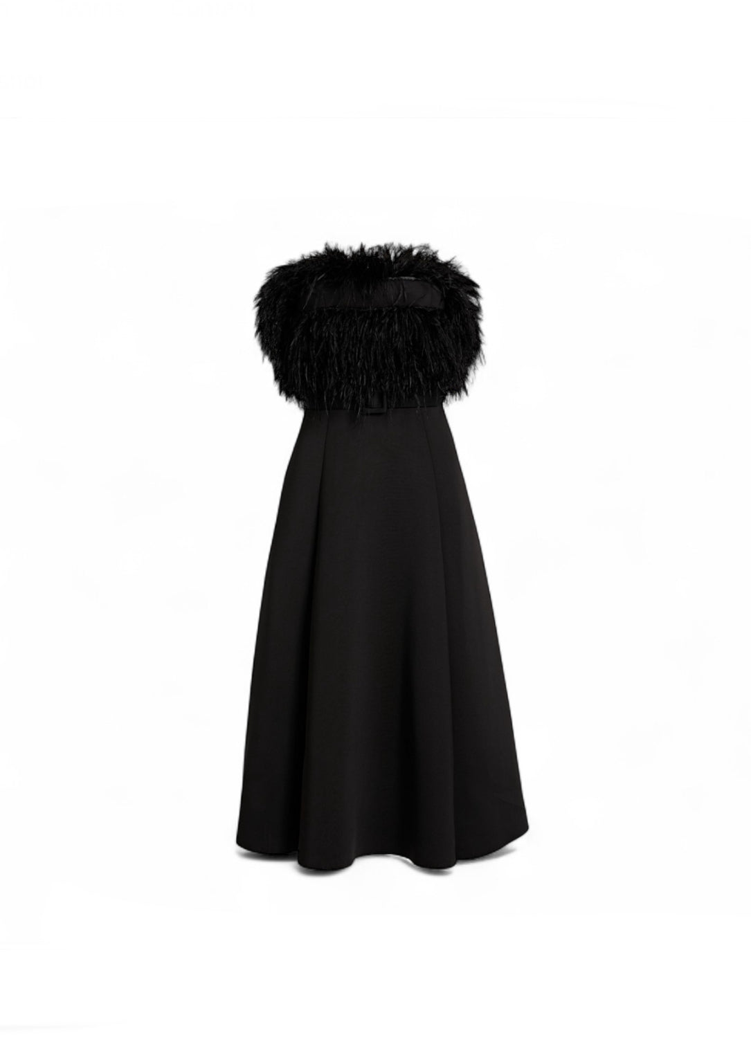 Badgley Mischka Feather Black Dress - nwt