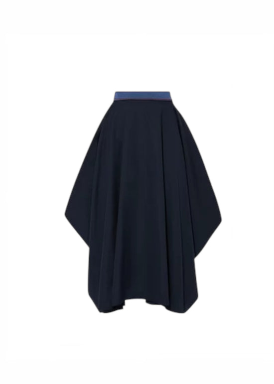 Roksanda Navy Cotton Skirt