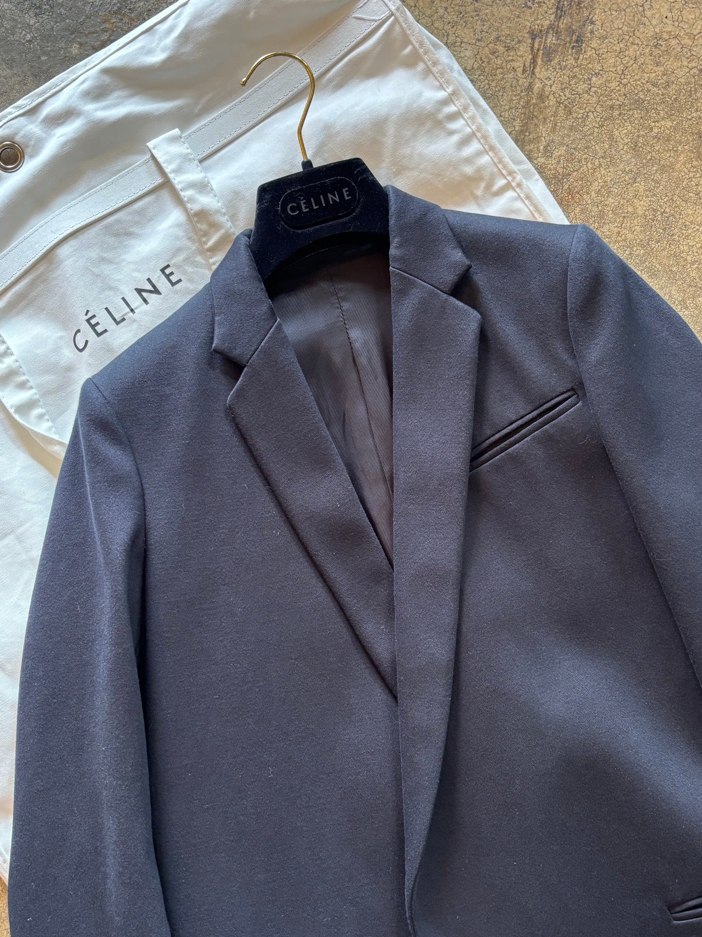 Celine Back Crombie Coat (Phoebe Philo Era)