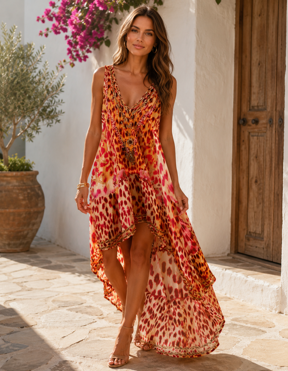 Lindsey Brown Silk Dress