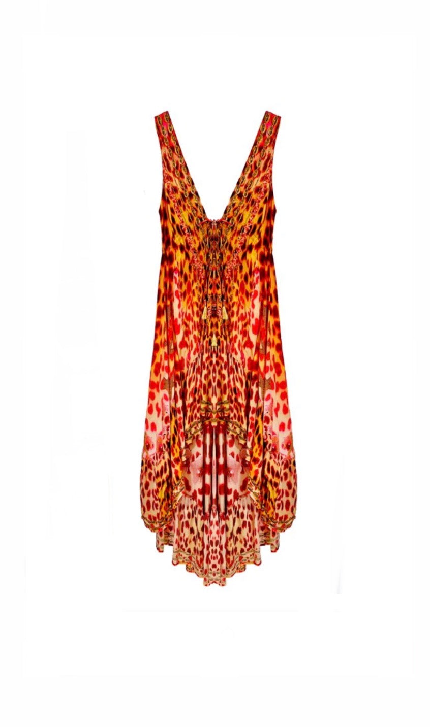 Lindsey Brown Silk Dress