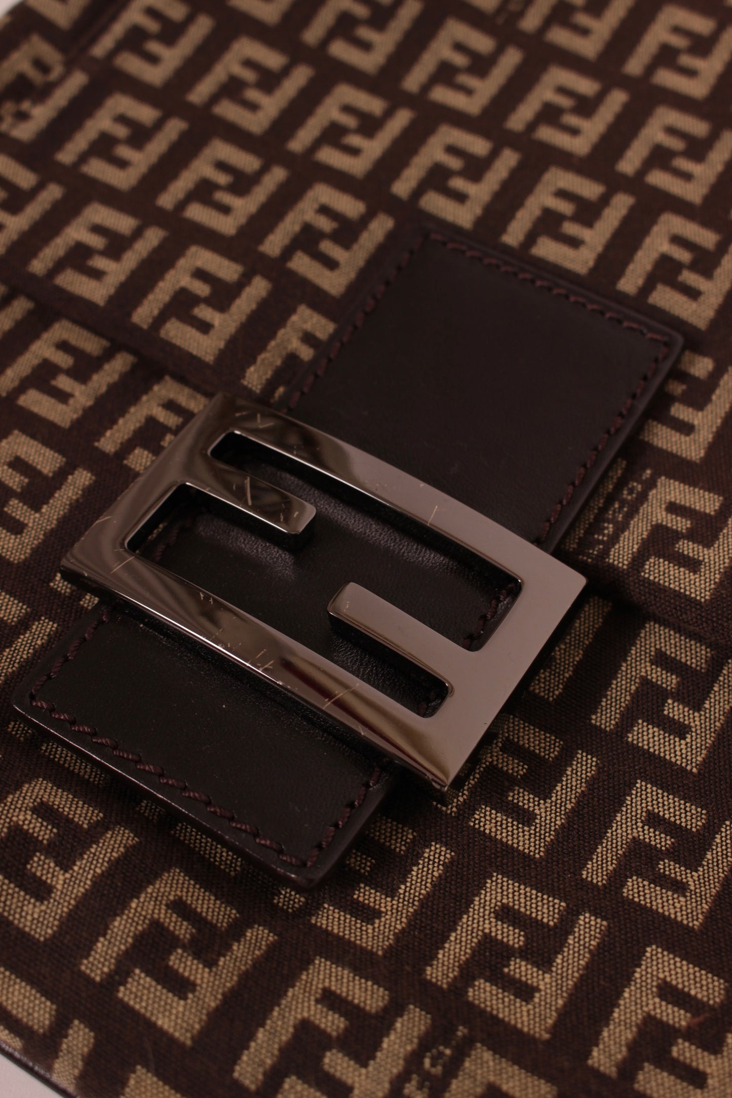 Fendi Zuchinno Brown Crossbody