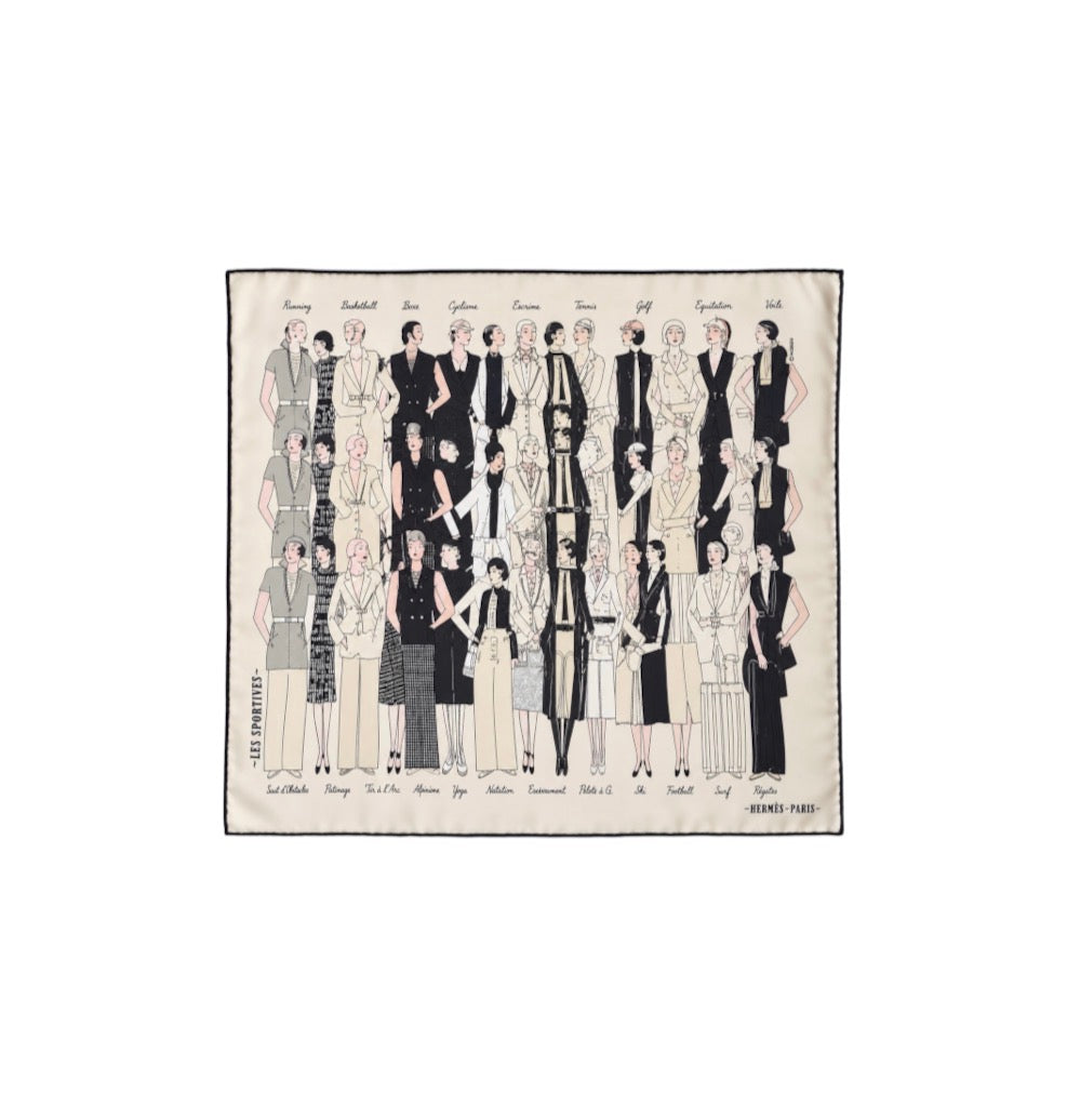 Hermes Les Sportives Silk Scarf