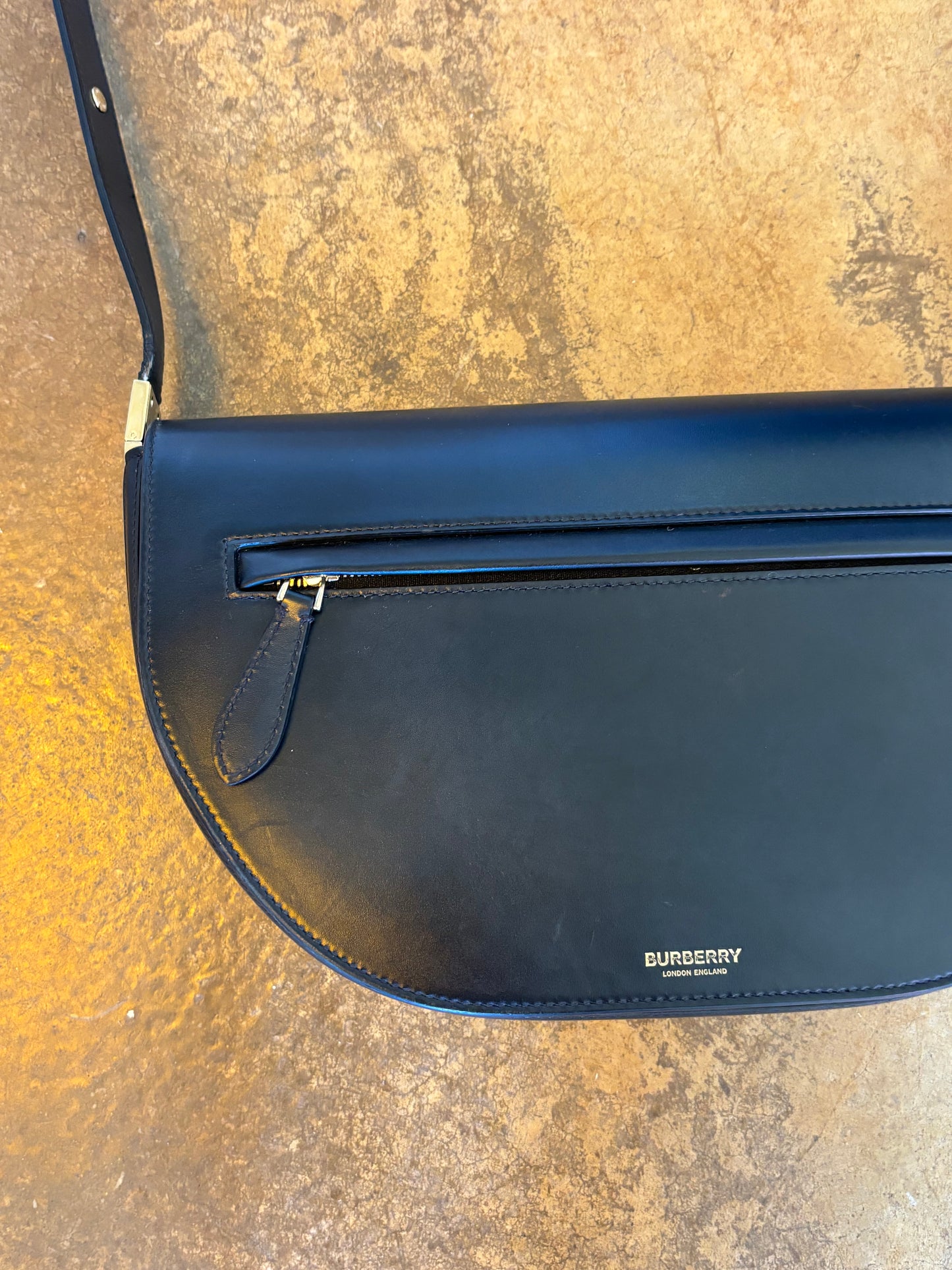 Burberry Olympia Black Leather Bag