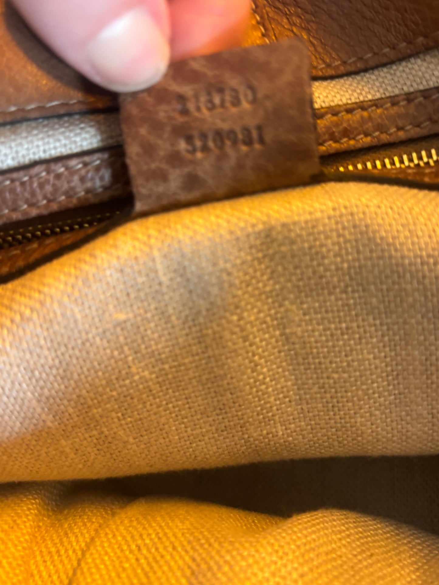 Gucci Brown Leather Tassel Bag