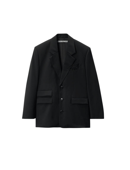 Alexander Wang Black Oversized Embroidered Blazer - nwt