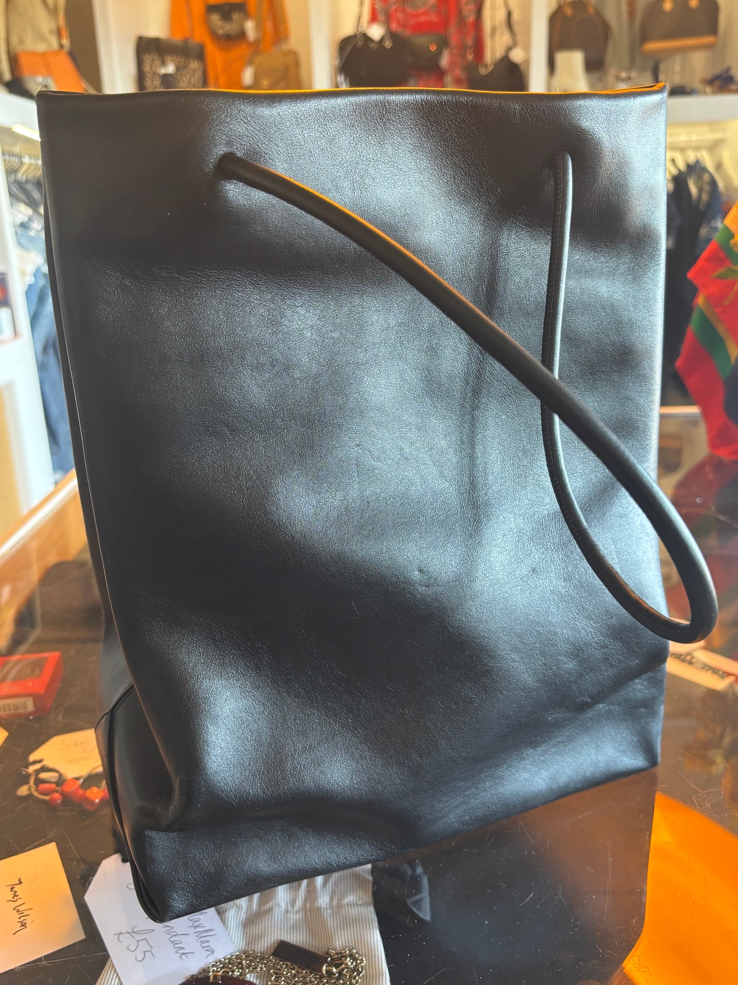 Chanel 2009 Rue Cambon Leather Tote Bag
