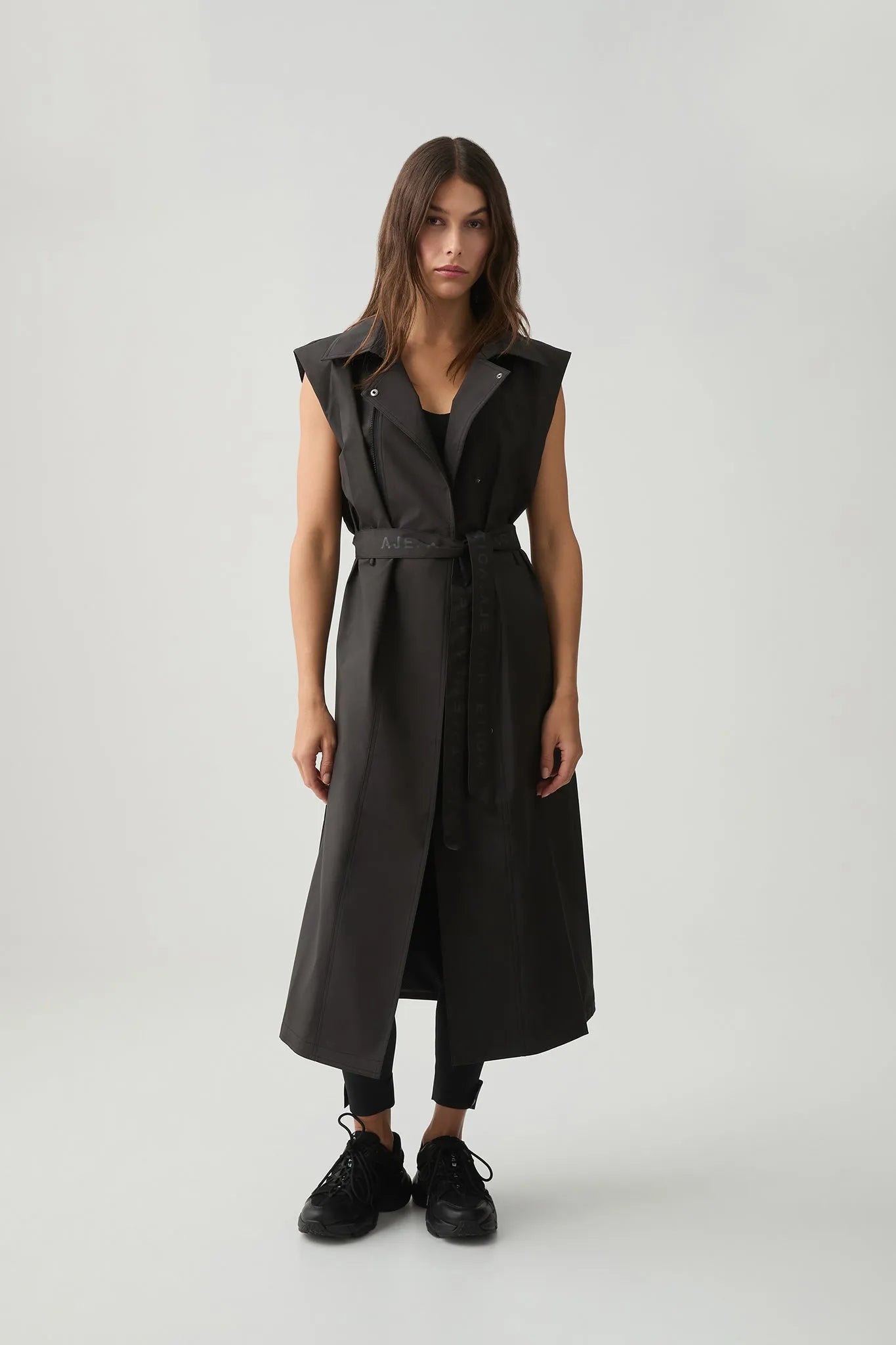 Aje Athletica Black Convertable Trench