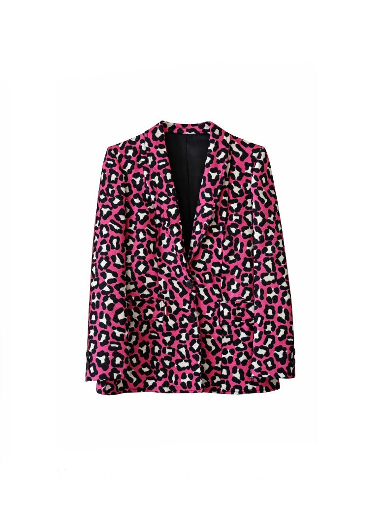 Bottega Veneta Pink Leopard Jacket