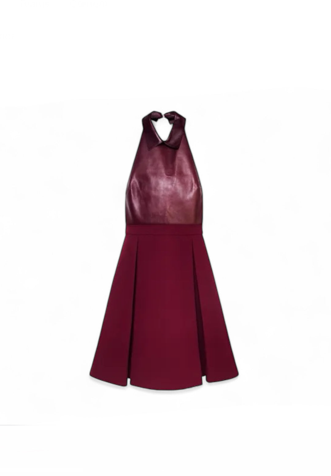 Gucci Wine Leather Dress