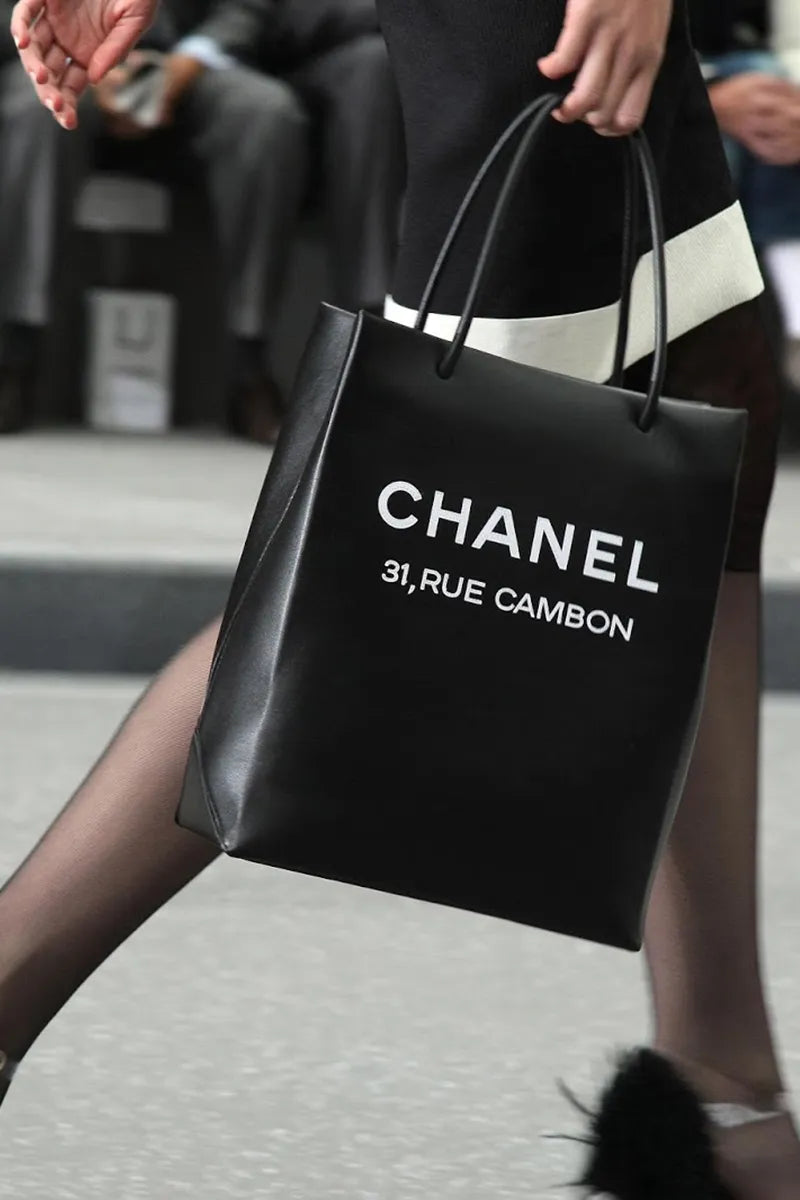Chanel 2009 Rue Cambon Leather Tote Bag