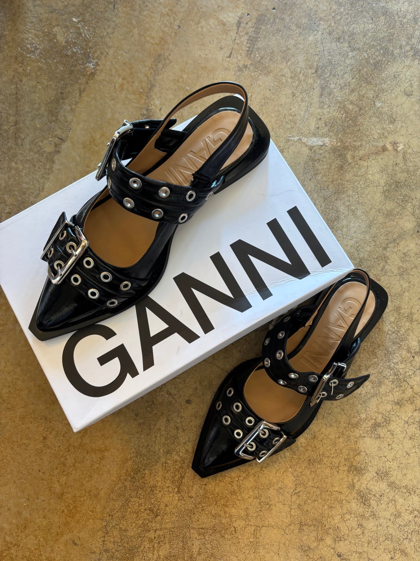 Ganni Sling Back Shoes