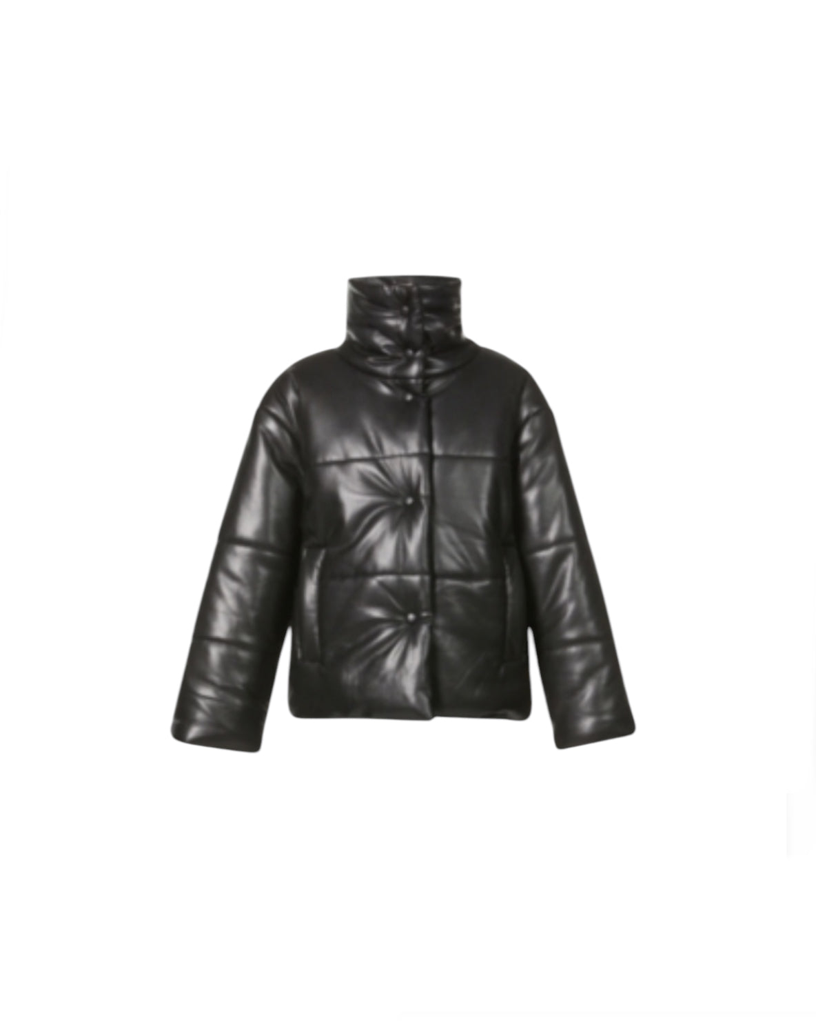 Nanushka Vegan Leather Puffer Coat