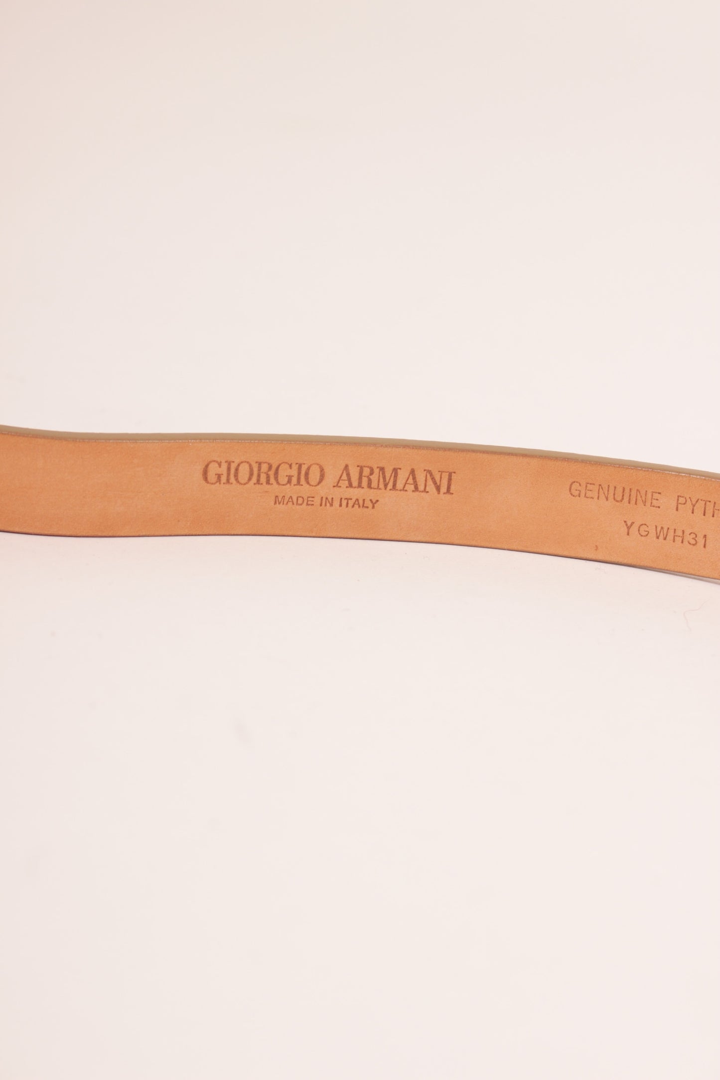 Giorgio Armani Snakeskin Belt