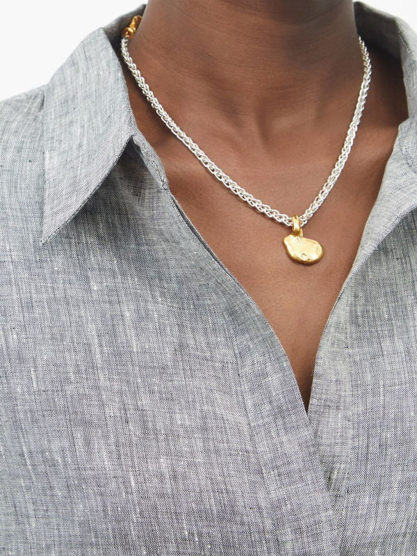 Asceno Organic linen Maxi Shirt Dress