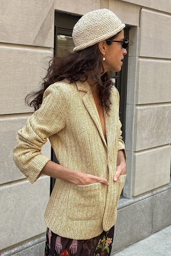 Never Fully Dressed Spencer Raffia Jacket - nwt