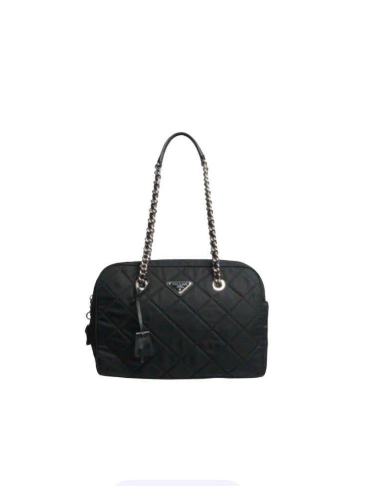 Prada Black Nylon Shoulder Bag