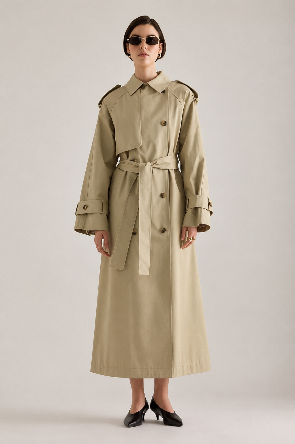 Selected Beige Trench - nwt